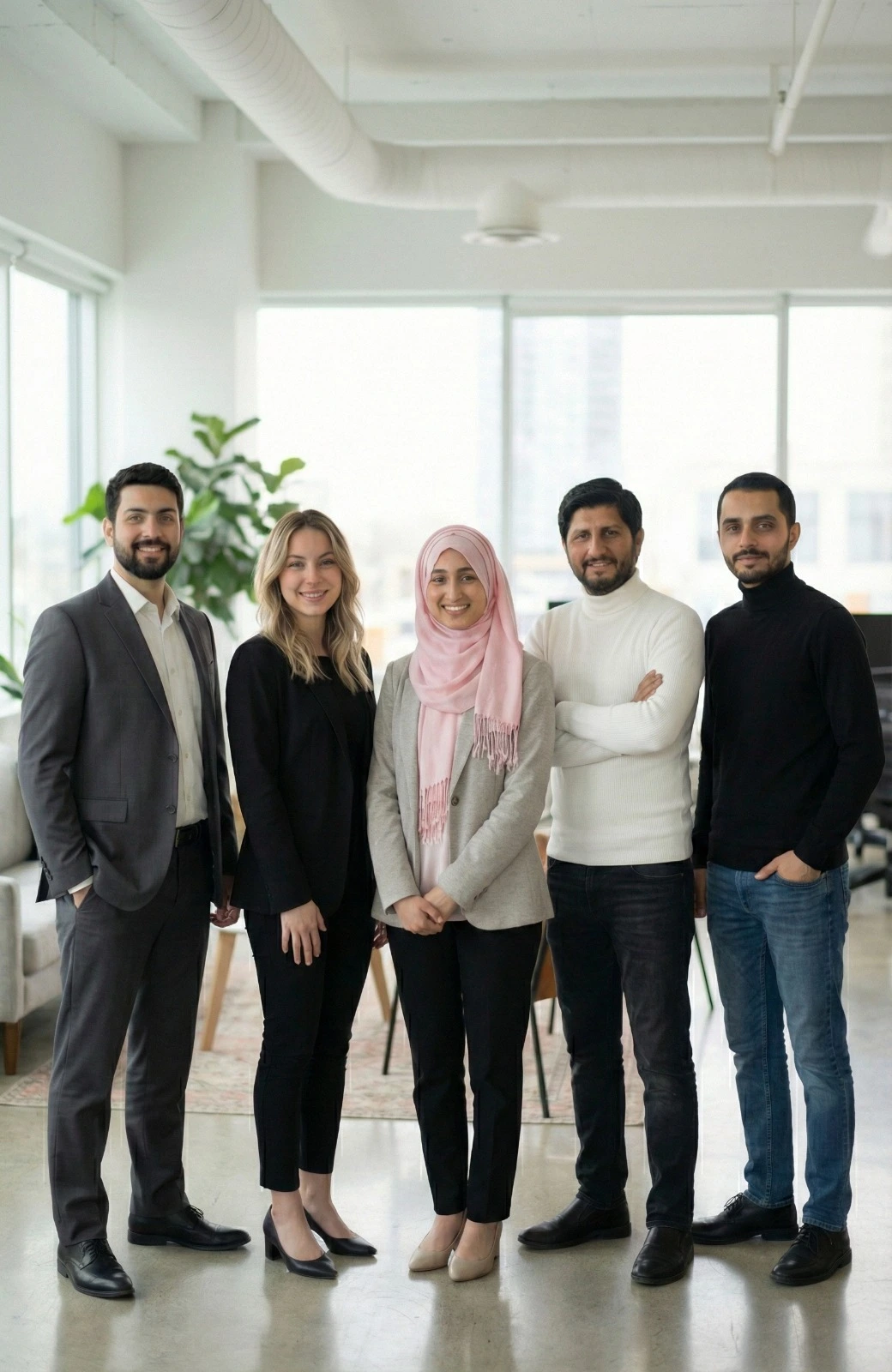 514 Digital team working together at the office